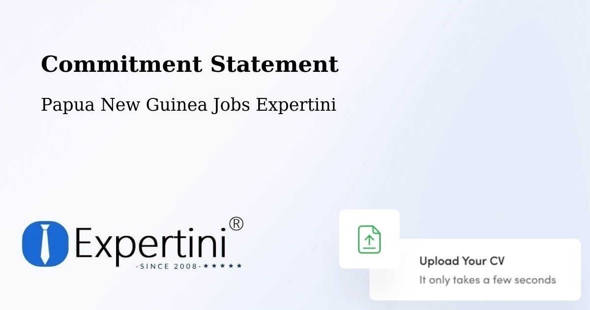 Corporate Commitment – Kikori - Papua New Guinea Jobs Expertini